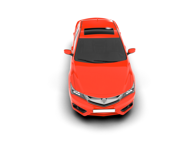 kırmızı modern araba beyaz arka planda izole edilmiş..