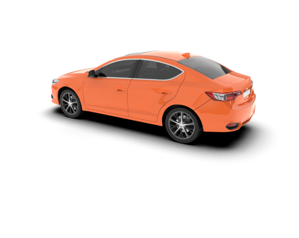 kırmızı modern araba yan görünümü izole