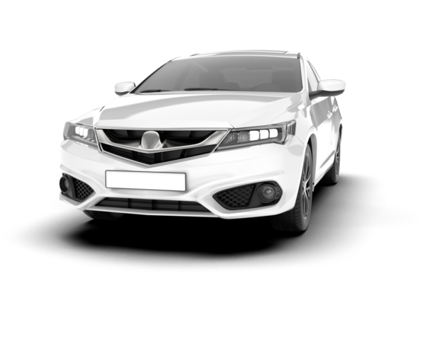 Beyaz arkaplandaki araba