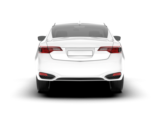 modern araba arka görünümü