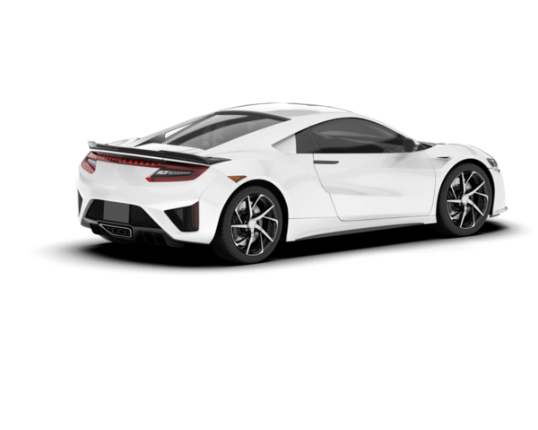 Beyaz araba siyah arka planda izole edilmiş. vektör illüstrasyonu