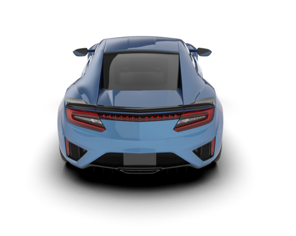 modern araba arka planda izole edilmiş 3 boyutlu - 3 boyutlu resimleme