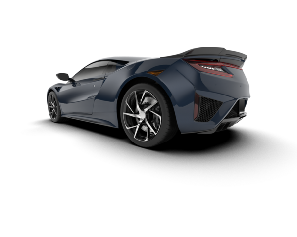 Arka planda modern spor araba