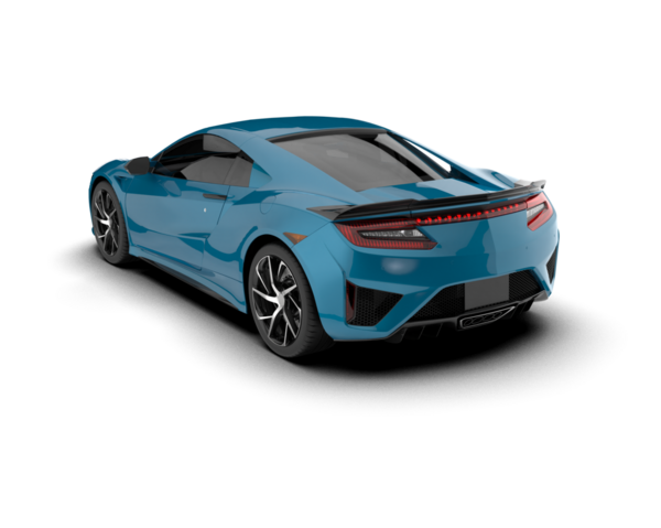 beyaz arkaplanda izole edilmiş araba, 3 boyutlu görüntüleme.