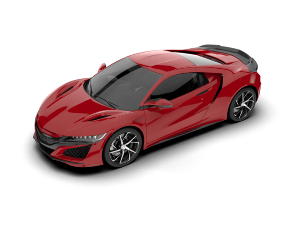kırmızı modern süper spor araba - ön manzara