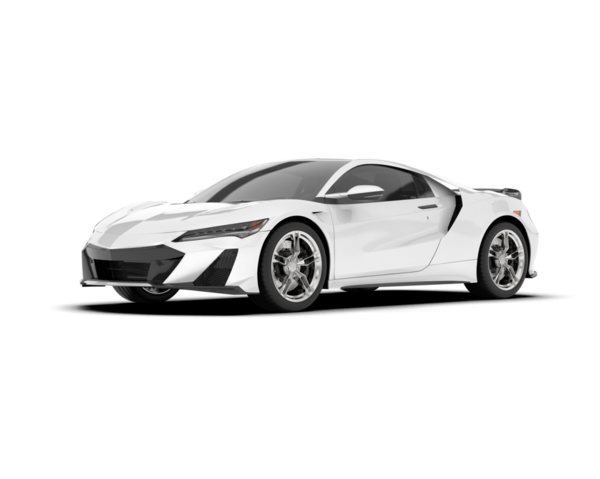 beyaz arkaplanda izole edilmiş bir araba