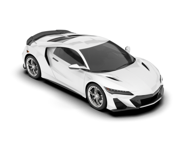 Modern spor araba - 3D illüstrasyon