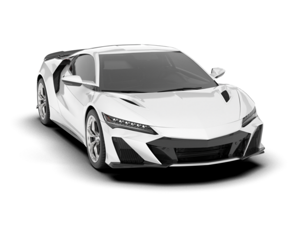 - Araba. modern araba beyaz üzerine izole