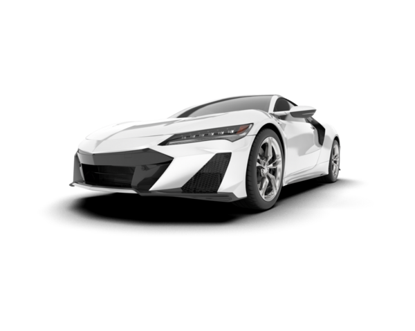 beyaz süper spor araba