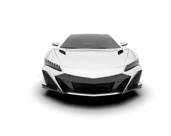 Arka planda izole edilmiş modern lüks araba. 3d illüstrasyon - oluşturma