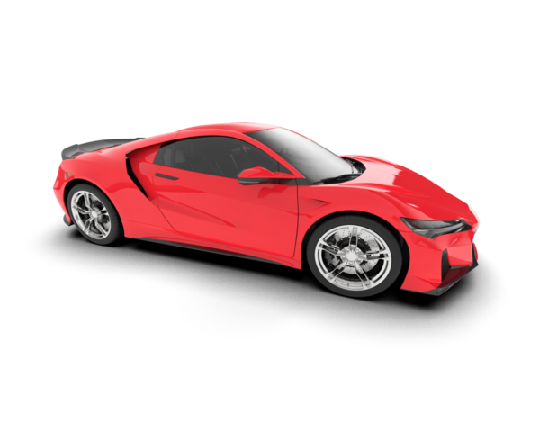 beyaz arka planda modern araba