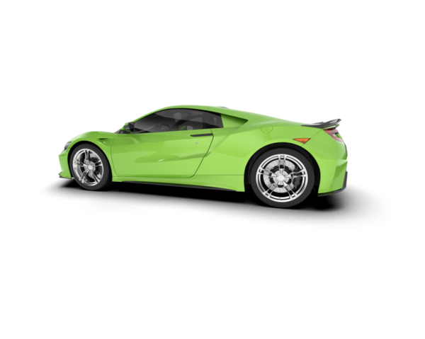 Yeşil spor araba vektör çizim