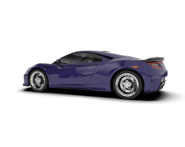 Beyaz bir arka plan üzerinde izole lüks araba