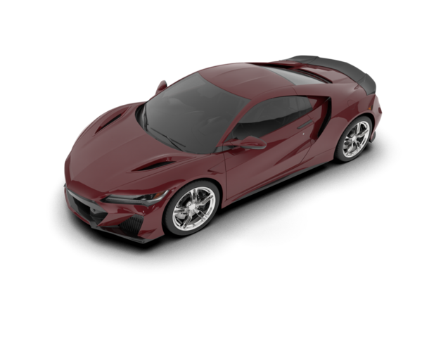 gerçekçi 3 boyutlu spor araba çizimi