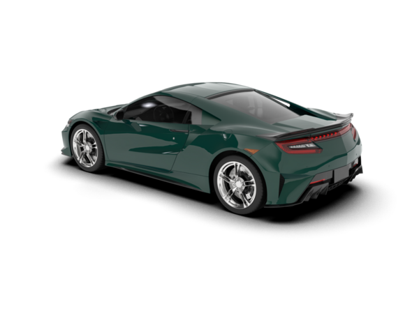 modern araba beyaz arka planda izole edildi. 3 boyutlu çizim - illüstrasyon