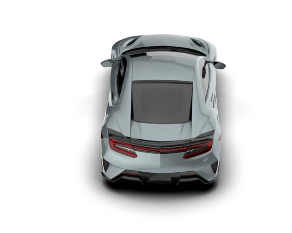 Modern araba arka planda izole edilmiş. 3D görüntüleme - illüstrasyon