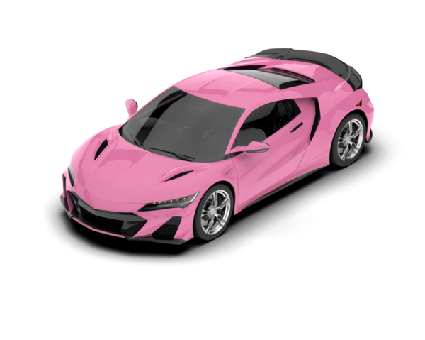 Pembe süper spor araba