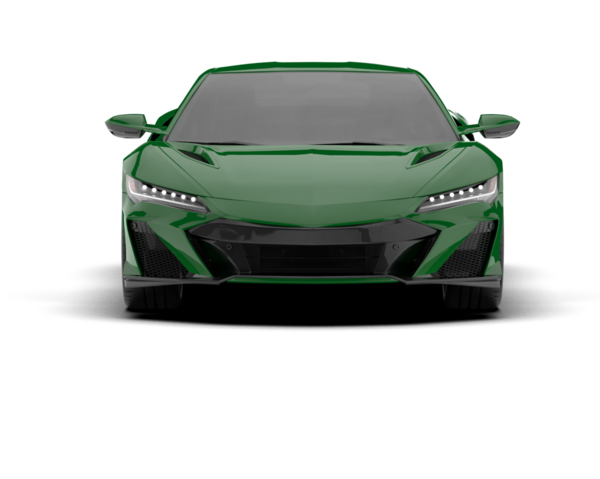 modern yeşil spor araba