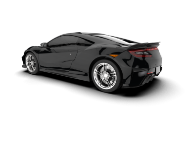 beyaz arka planda modern araba