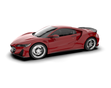 modern spor konsept araba beyaz arka planda izole