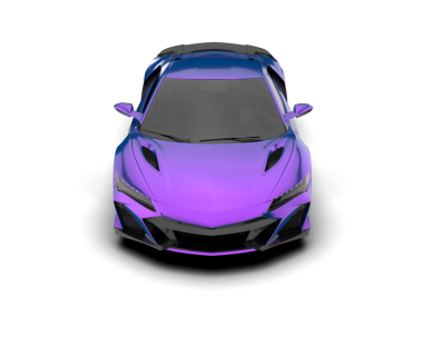 siyah arka planda mor modern spor araba