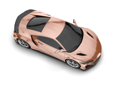 süper - beyaz arka planda izole araba