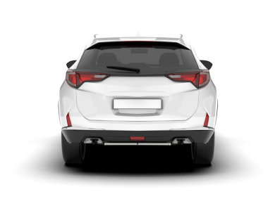 gerçekçi araba arka görüş vektör çizimi