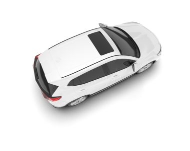 Beyaz arkaplandaki araba.