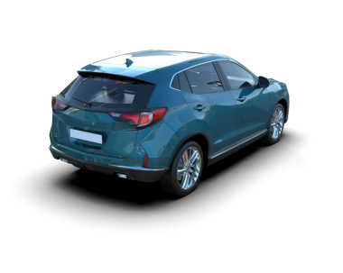 beyaz arka planda modern araba