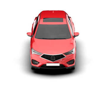 Modern araba arka planda izole edilmiş. 3D görüntüleme - illüstrasyon