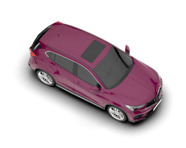 modern araba beyaz arka planda izole edildi. 3 boyutlu görüntüleme