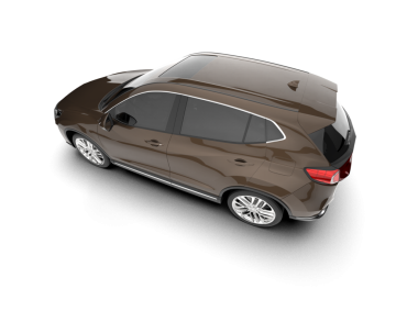 beyaz arka planda modern araba 3 boyutlu görüntüleme