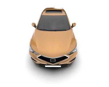 Bir markanın 3 boyutlu görüntülemesi - daha az genel SUV arabası beyaz arkaplanda izole edildi