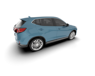 gerçekçi modern araba yan görünümü beyaz arkaplanda izole