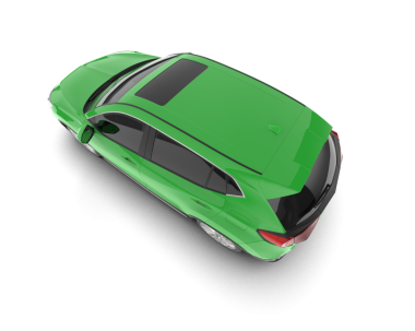 Modern bir arabanın 3 boyutlu görüntüsü