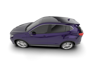 araba beyaz arkaplanda izole edildi