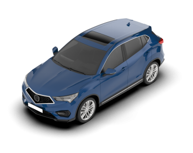 Araba beyaz arka planda izole edilmiş. 3D görüntüleme - illüstrasyon