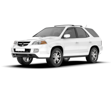 beyaz arkaplan üzerinde modern SUV