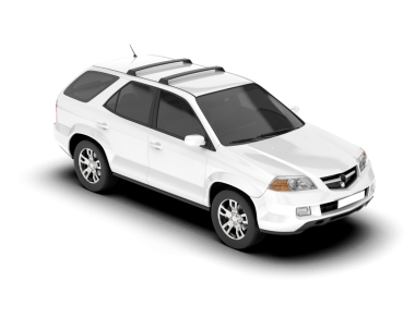 gerçekçi beyaz araba vektör illüstrasyonu