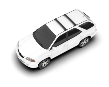 Beyaz arkaplan vektör illüstrasyonunda gerçekçi araba