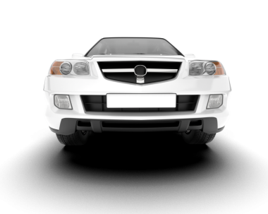 modern araba beyaz üzerine izole