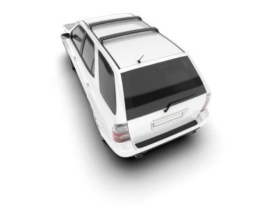 beyaz modern araba beyaz arka planda izole edilmiş, yansımalı.