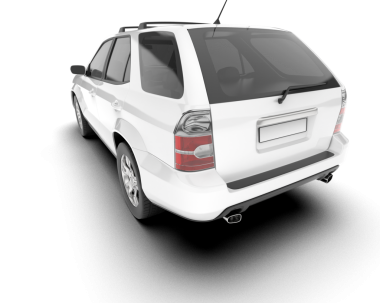 modern lüks araba arka planda kırpma yolu ile izole