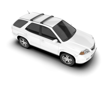 modern araba beyaz arka planda izole edildi. 3 boyutlu çizim - illüstrasyon