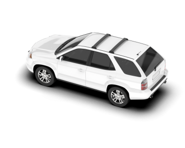 beyaz araba yan görünümü