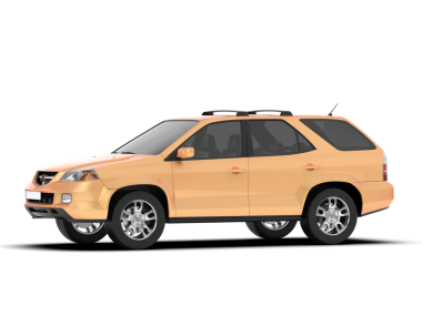 beyaz arkaplanda modern SUv