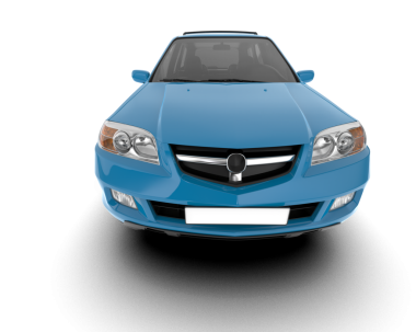 Araç sedanı beyazda izole edildi