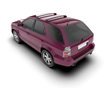 Modern araba beyaz üzerinde