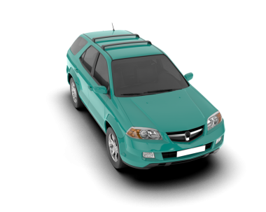 beyaz arkaplanda modern araba