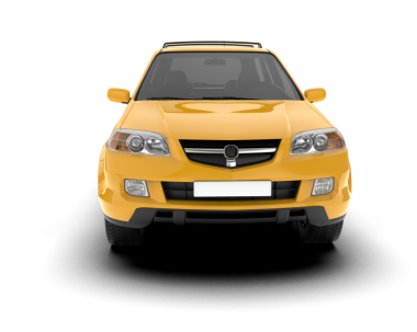 Gerçekçi SUV ön görüş. vektör illüstrasyonu